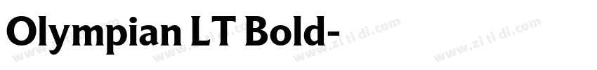 Olympian LT Bold字体转换